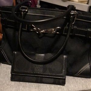 Coach purse and wallet